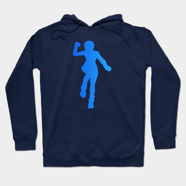 Hype Dance Outline (Blue) Hoodie by Graograman